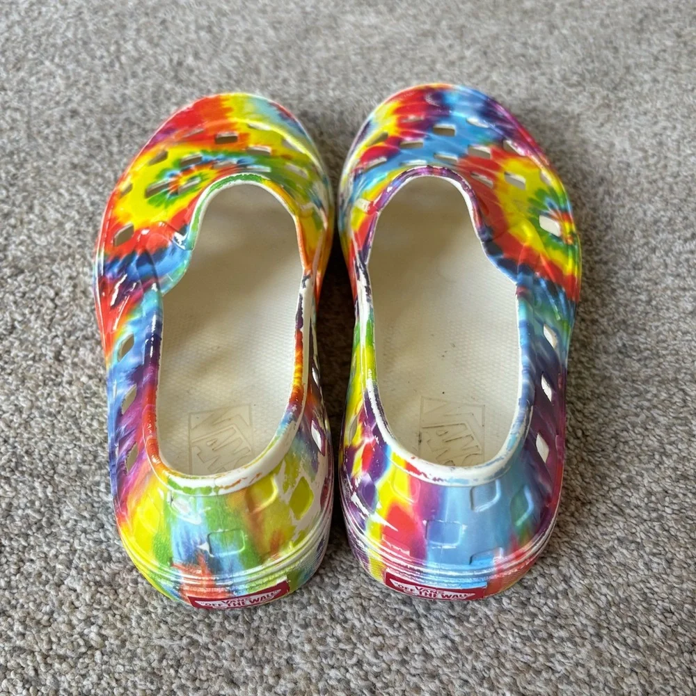 Vans‎ - Kids Unisex LightweightRubber Slip On Water Shoe - Size 5 - Tye-Dye